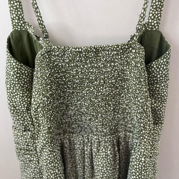 ABERCROMBIE & Fitch Green Polka Dot Mini Dress Women’s Size Small - Picture 8 of 10